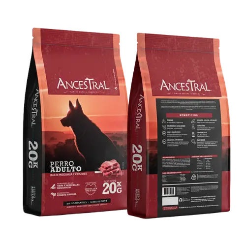 Saco de Ancestral Perro Adulto, alimento para perros de razas medianas y grandes