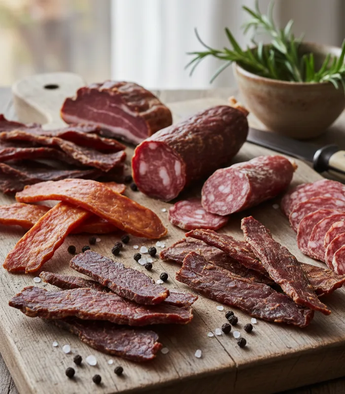 Carne deshidratada, primer ingrediente de Ancestral
